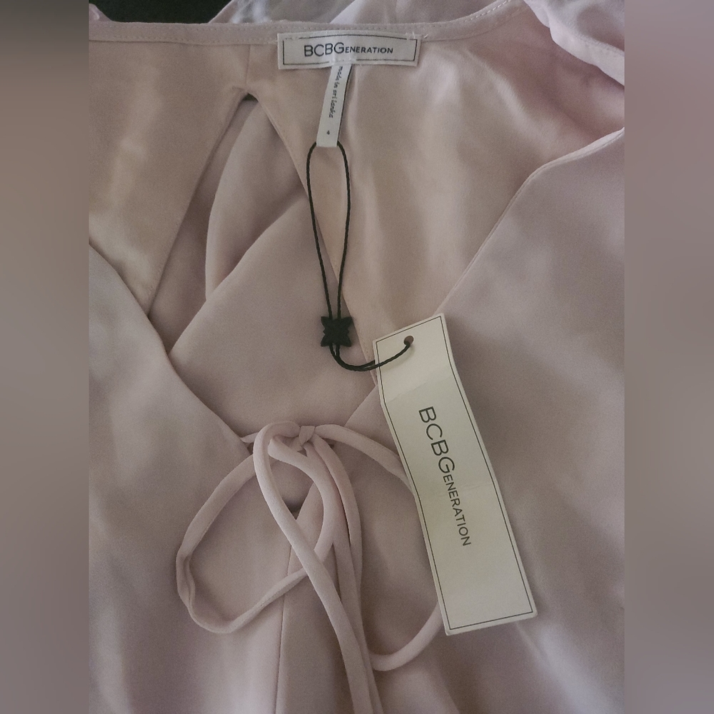 BCBGeneration Pink Ruffle Dress - Picture 4 of 4